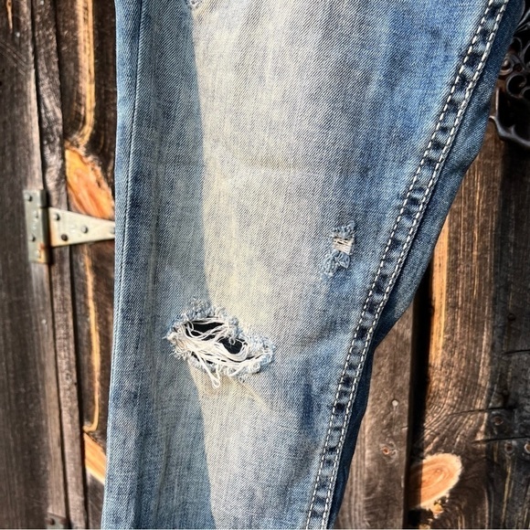 BUCKLE Black Ripped Skinny Jeans Size 31 - Picture 5 of 9